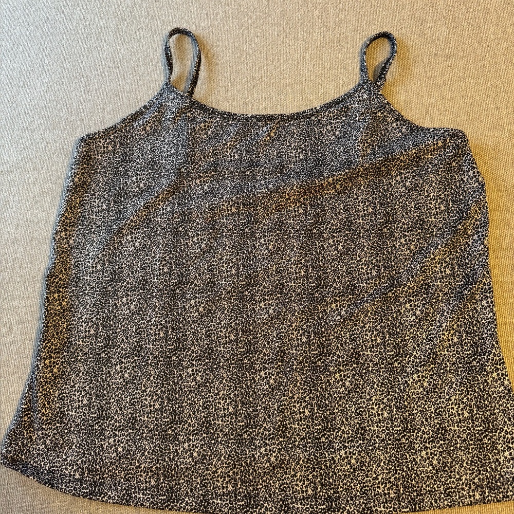 Lane‎ Bryant black and white Leopard Print Tank/Shell size 14/16W